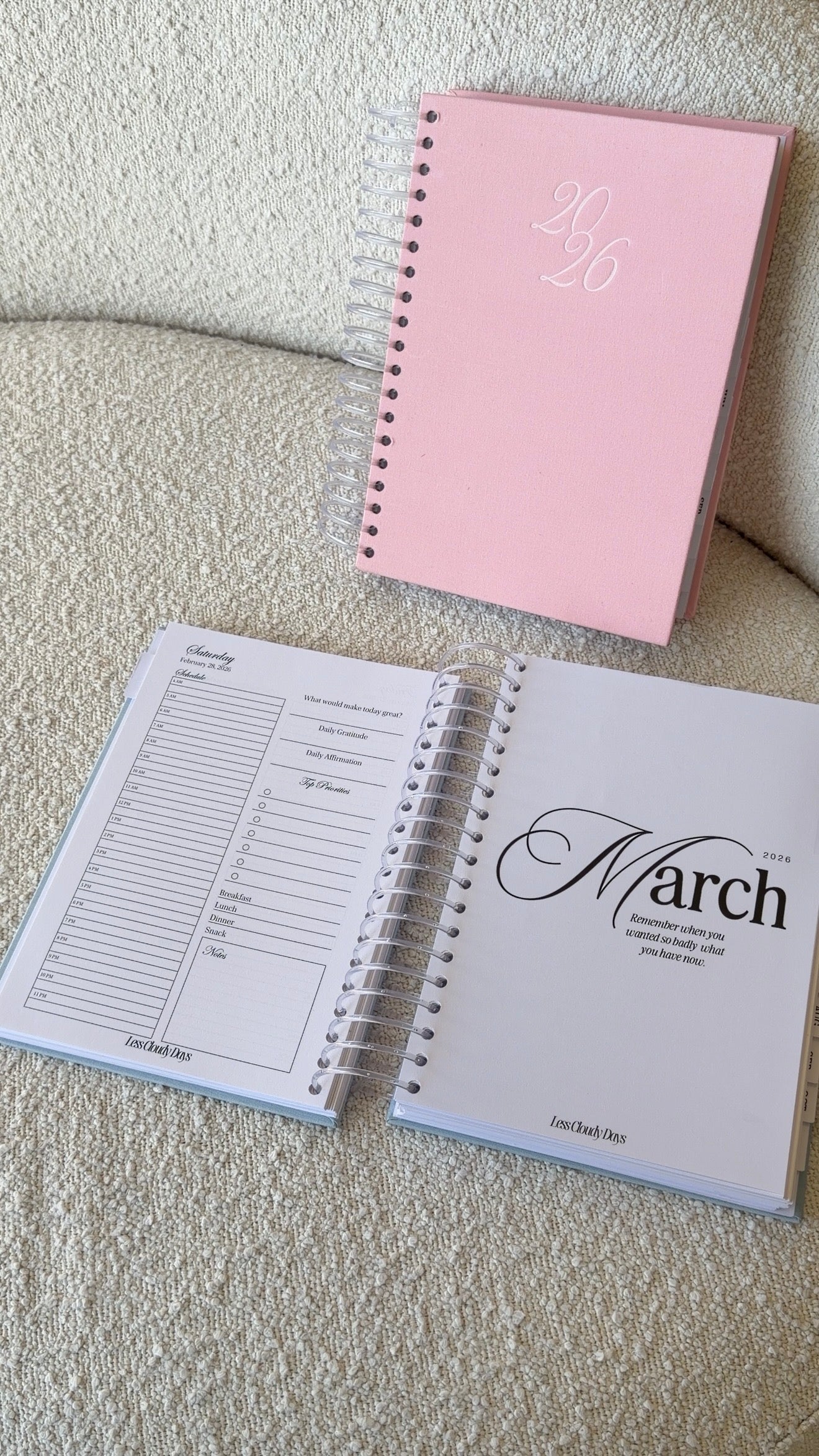 2026 Planner - Baby Pink